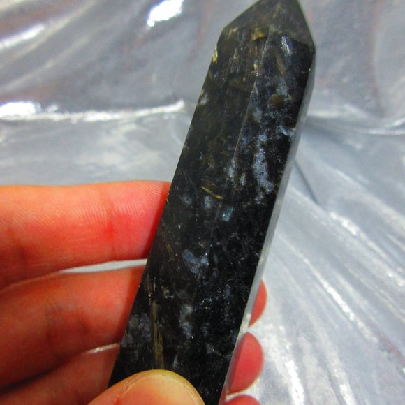 Astrophyllite Polished Tower Generator Crystal Meditation Tool - Picture 5 of 8